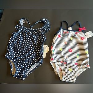 New with tags. 18Month girl swimwear 2 sets